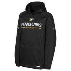 Pittsburgh Penguins Fanatics Youth Authentic Pro Rink Raglan Hoodie Black
