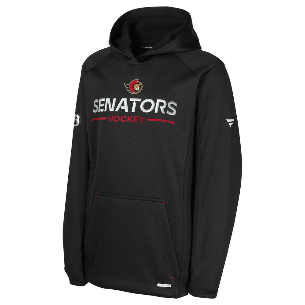 Ottawa Senators - Fanatics Youth Authentic Pro Rink Raglan Hoodie Black