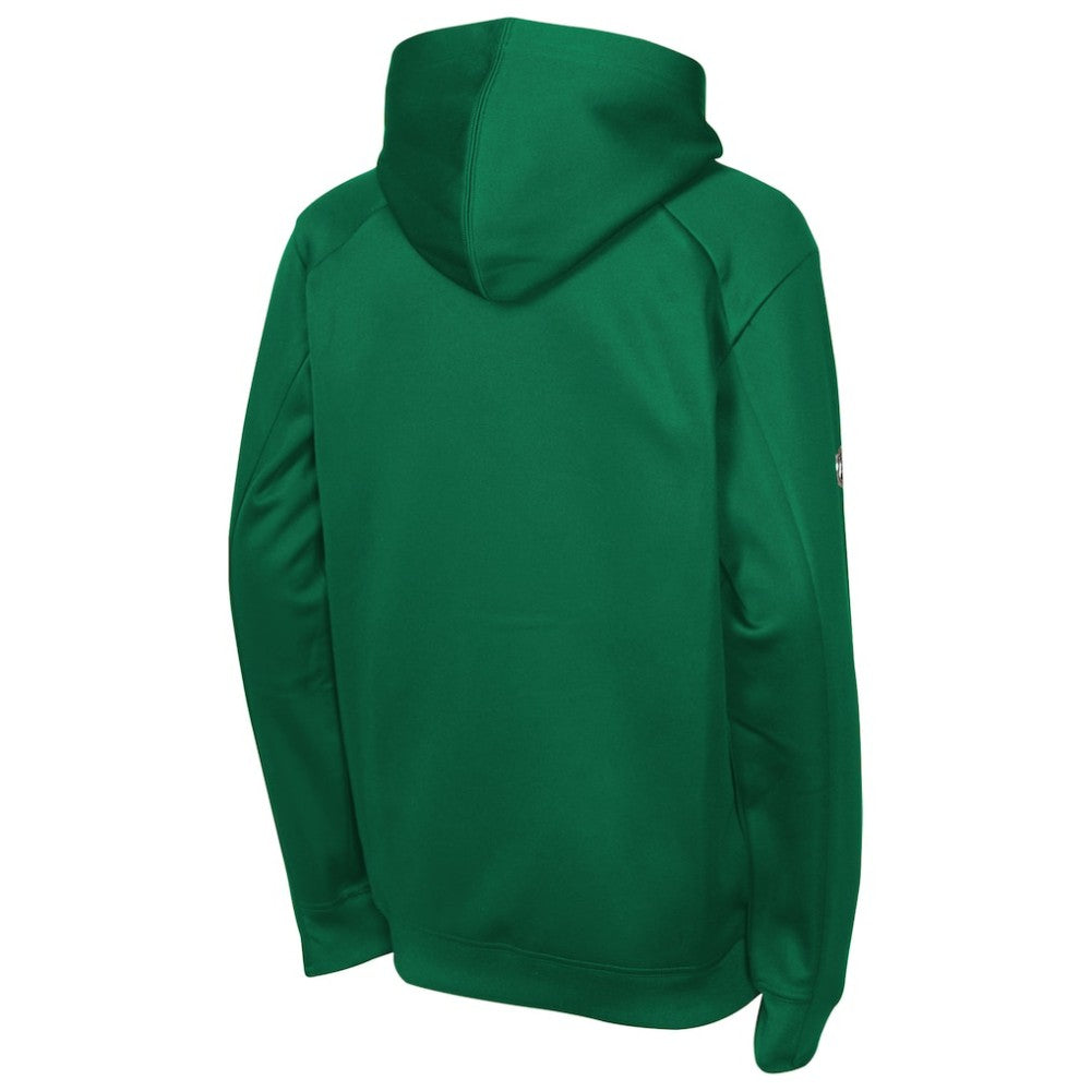 Dallas Stars - Fanatics Youth Authentic Pro Rink Raglan Hoodie Kelly Green
