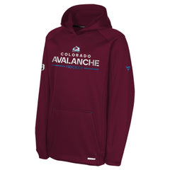 Colorado Avalanche - Fanatics Youth Authentic Pro Rink Raglan Hoodie Burgundy