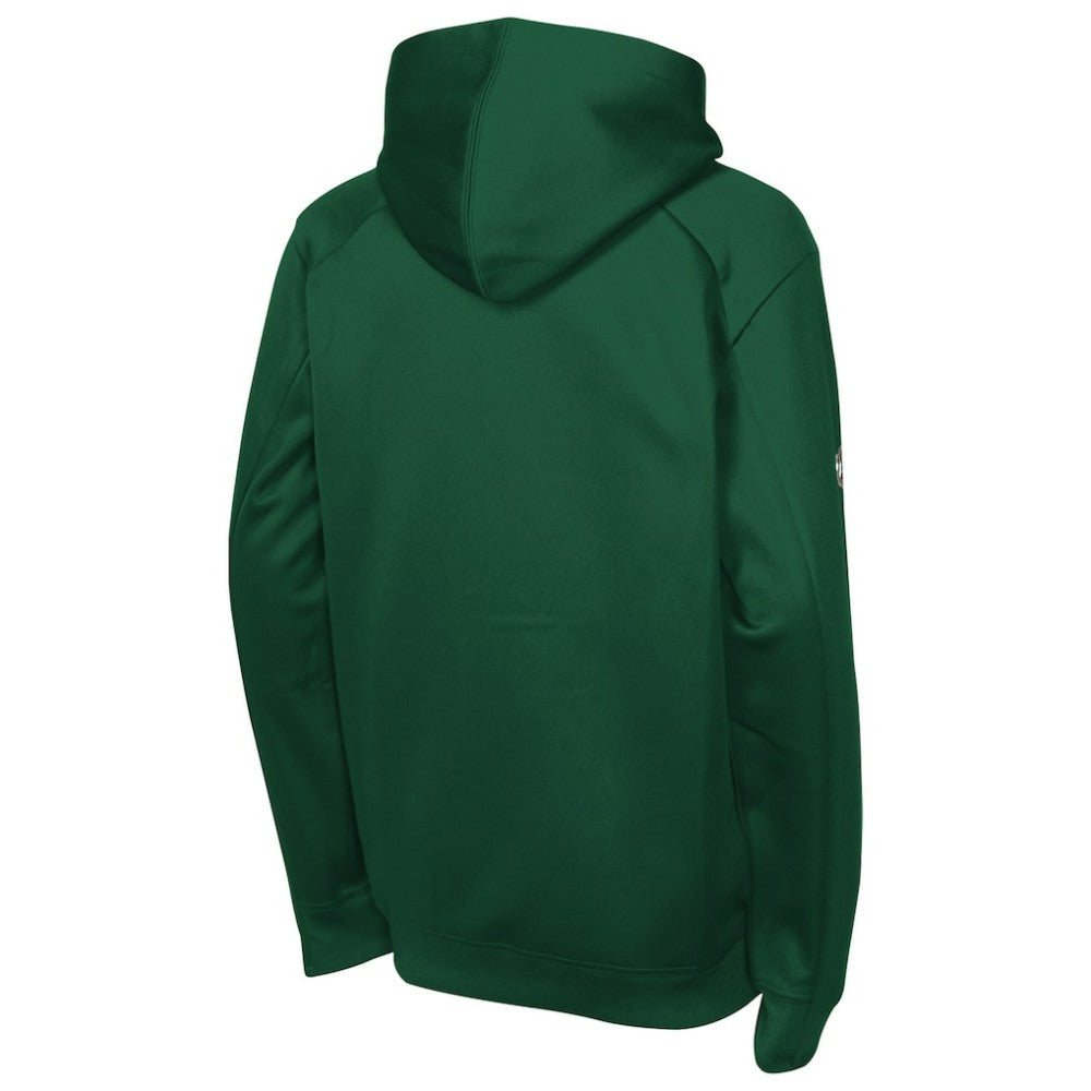 Minnesota Wild - Fanatics Youth Authentic Pro Rink Raglan Hoodie Green