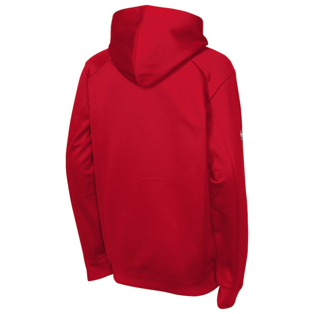 Calgary Flames - Fanatics Youth Authentic Pro Rink Raglan Hoodie Red