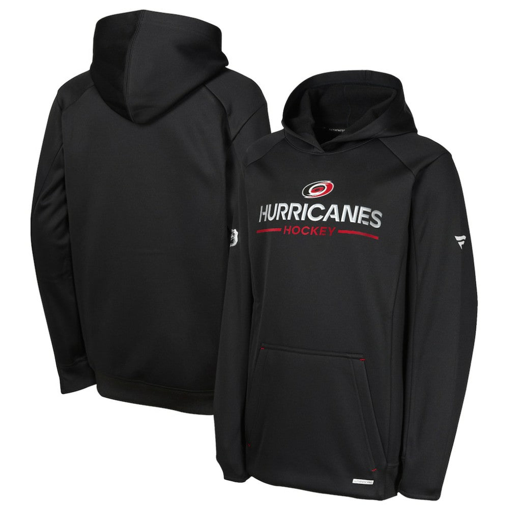 Carolina Hurricanes - Fanatics Youth Authentic Pro Rink Raglan Hoodie Black