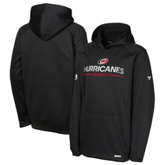 Carolina Hurricanes - Fanatics Youth Authentic Pro Rink Raglan Hoodie Black