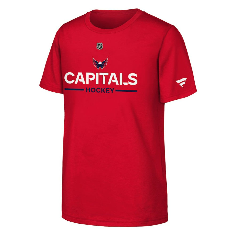 Washington Capitals Fanatics Youth Authentic Pro Wordmark T-Shirt Red