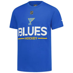 St. Louis Blues - Fanatics Youth Authentic Pro Wordmark T-Shirt Blue
