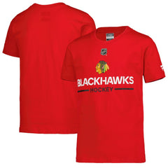Chicago Blackhawks Fanatics Youth Authentic Pro Wordmark T-Shirt Red
