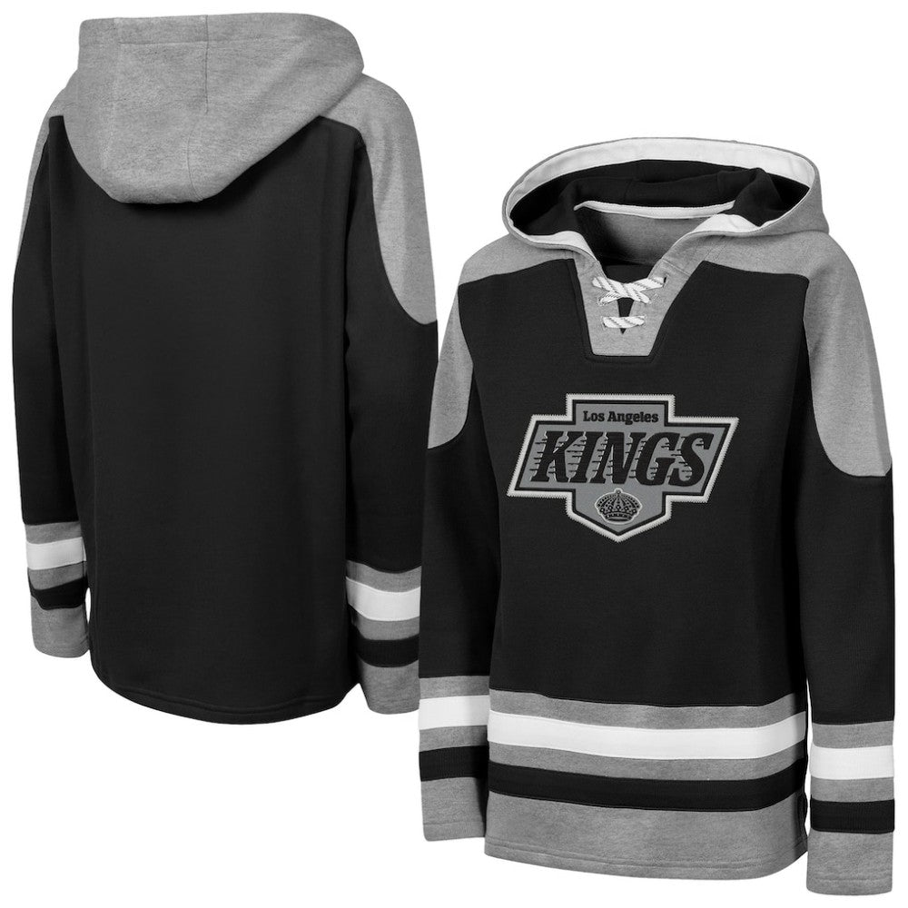 Los Angeles Kings - Outerstuff Youth Ageless Must Have Home V-Neck Hoodie Black