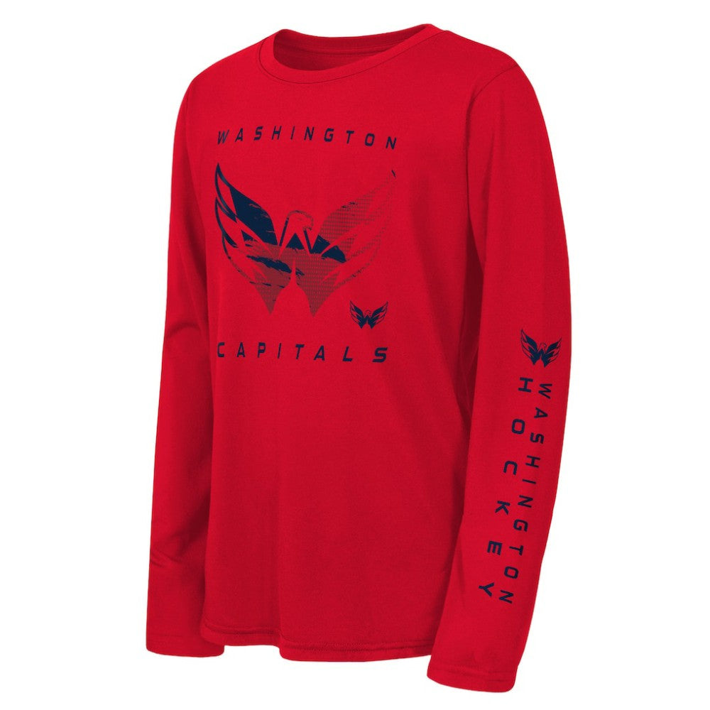 Washington Capitals Outerstuff Youth Seize the Win Long Sleeve T-Shirt Red