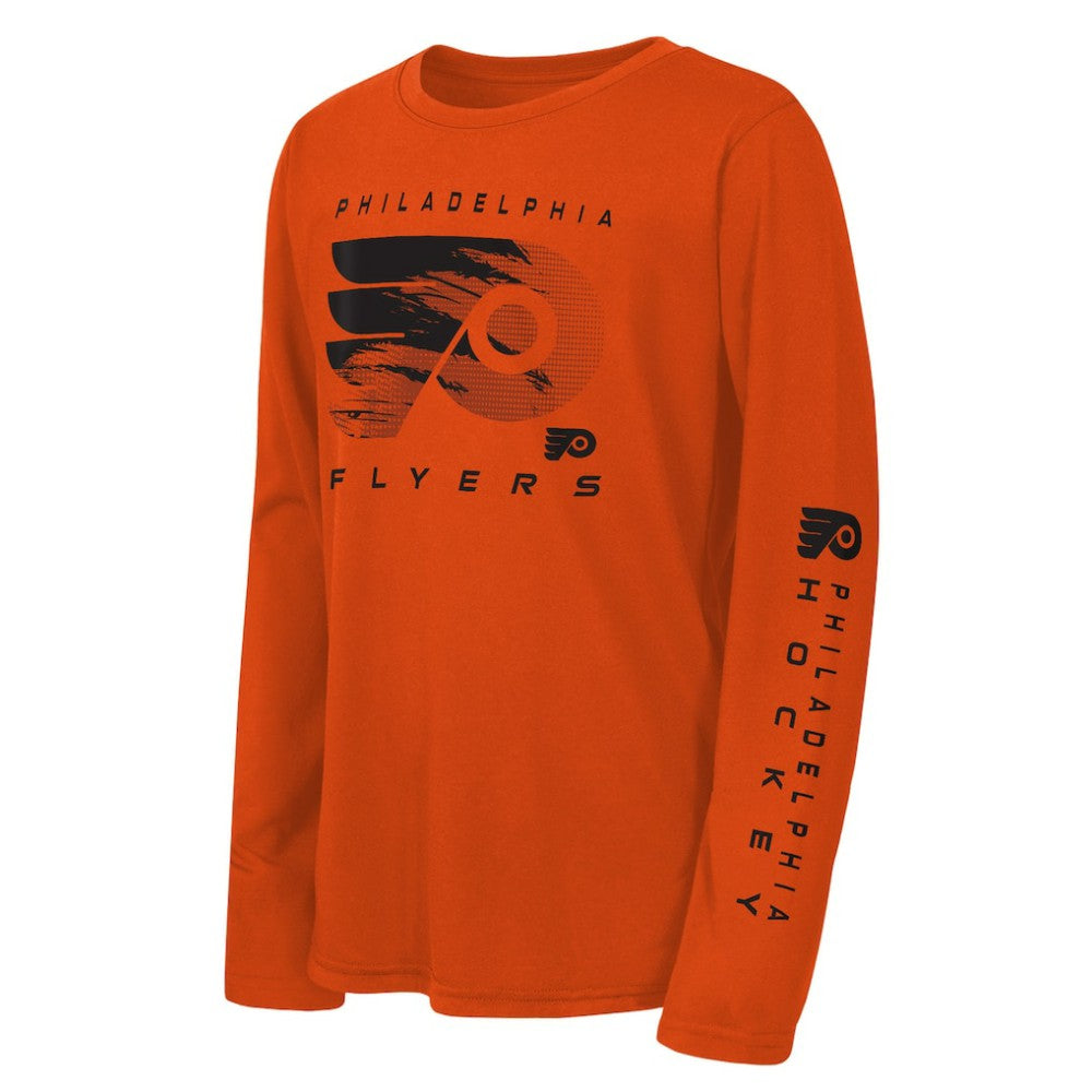 Philadelphia Flyers - Outerstuff Youth Seize the Win Long Sleeve T-Shirt Orange