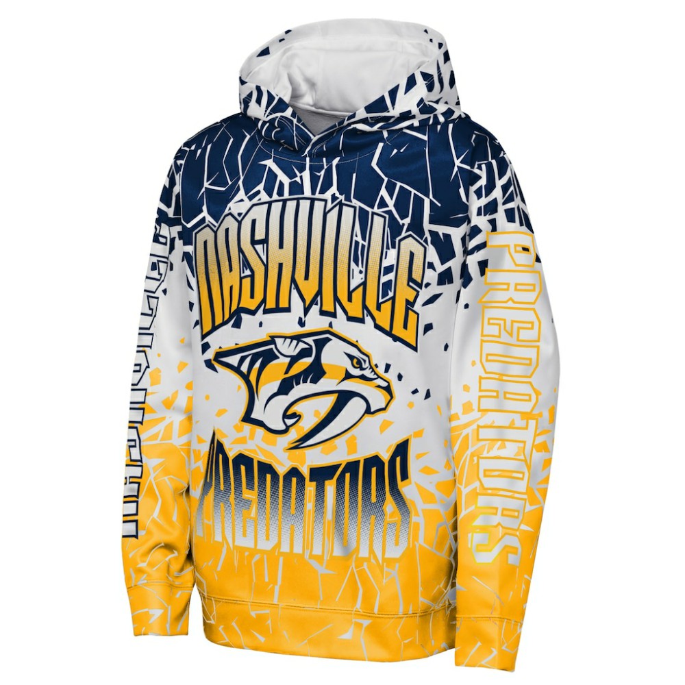 Nashville Predators - Outerstuff Youth Frozen Frenzy Hoodie Navy