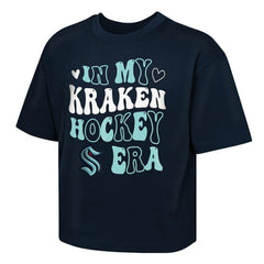Seattle Kraken Outerstuff Girls Youth In My Era Boxy T-Shirt Deep Sea Blue