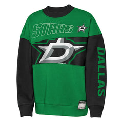 Dallas Stars - Outerstuff Youth Impact Player Sweatshirt Kelly Green/Black