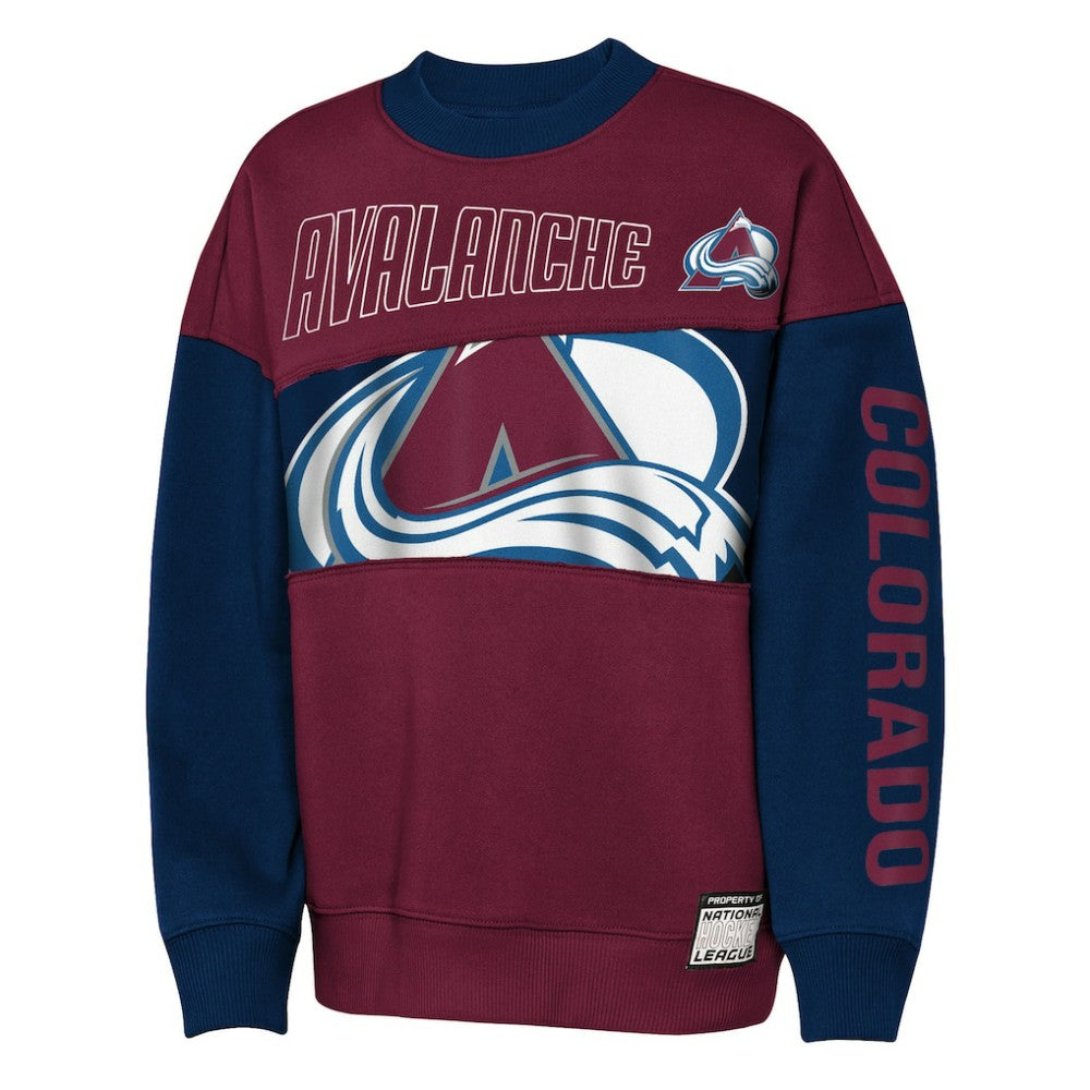 Colorado Avalanche - Outerstuff Youth Impact Player Sweatshirt Burgundy/Navy