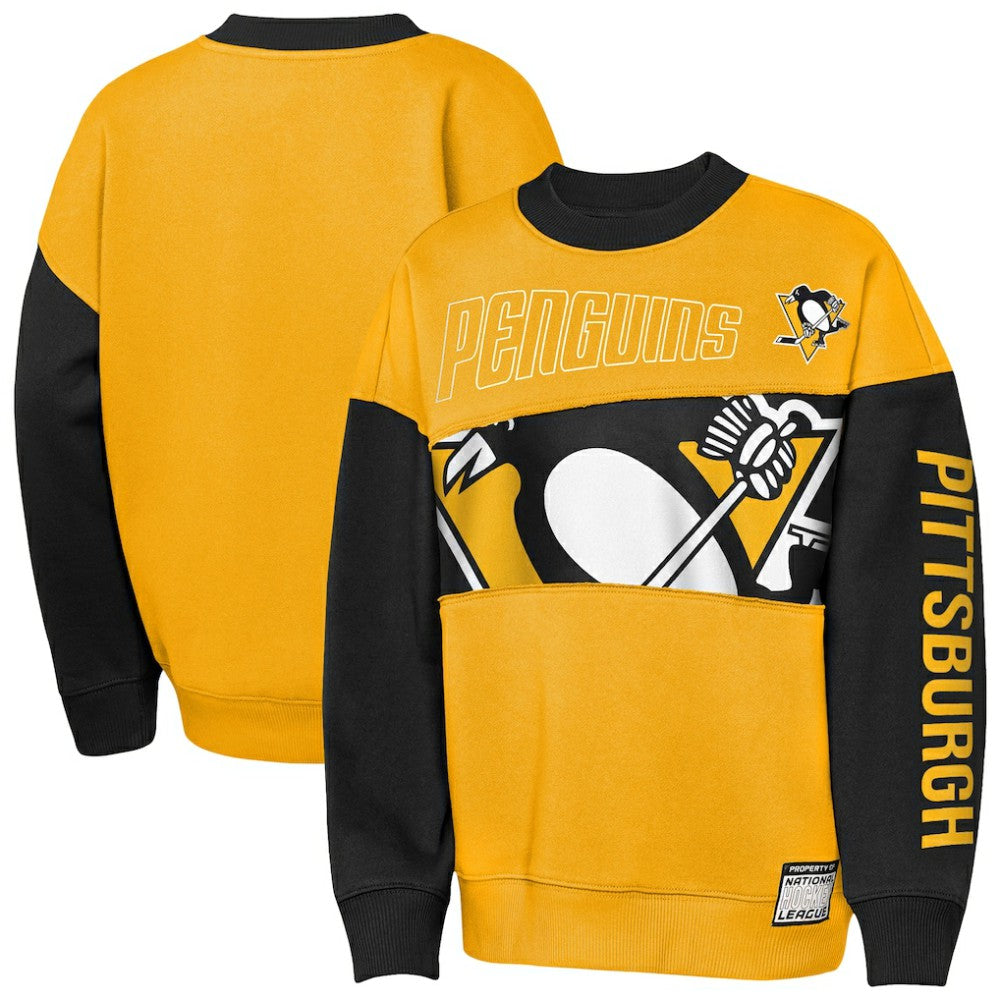 Pittsburgh Penguins Outerstuff Youth Impact Player Sweatshirt Gold/Black