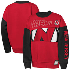 New Jersey Devils - Outerstuff Youth Impact Player Sweatshirt Red/Black