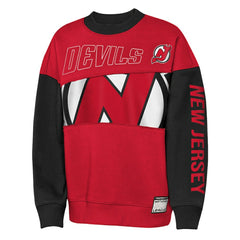 New Jersey Devils - Outerstuff Youth Impact Player Sweatshirt Red/Black