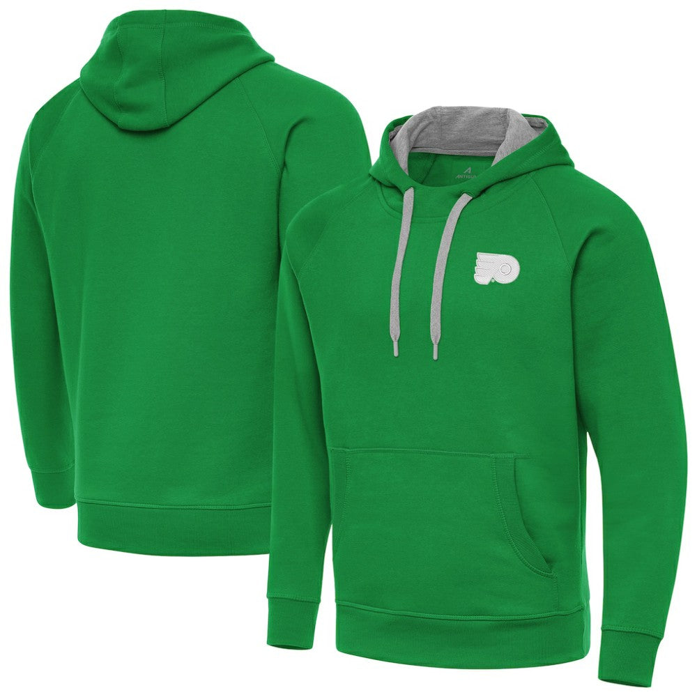 Philadelphia Flyers - Antigua St. Patrick's Day Victory Pullover Hoodie Kelly Green