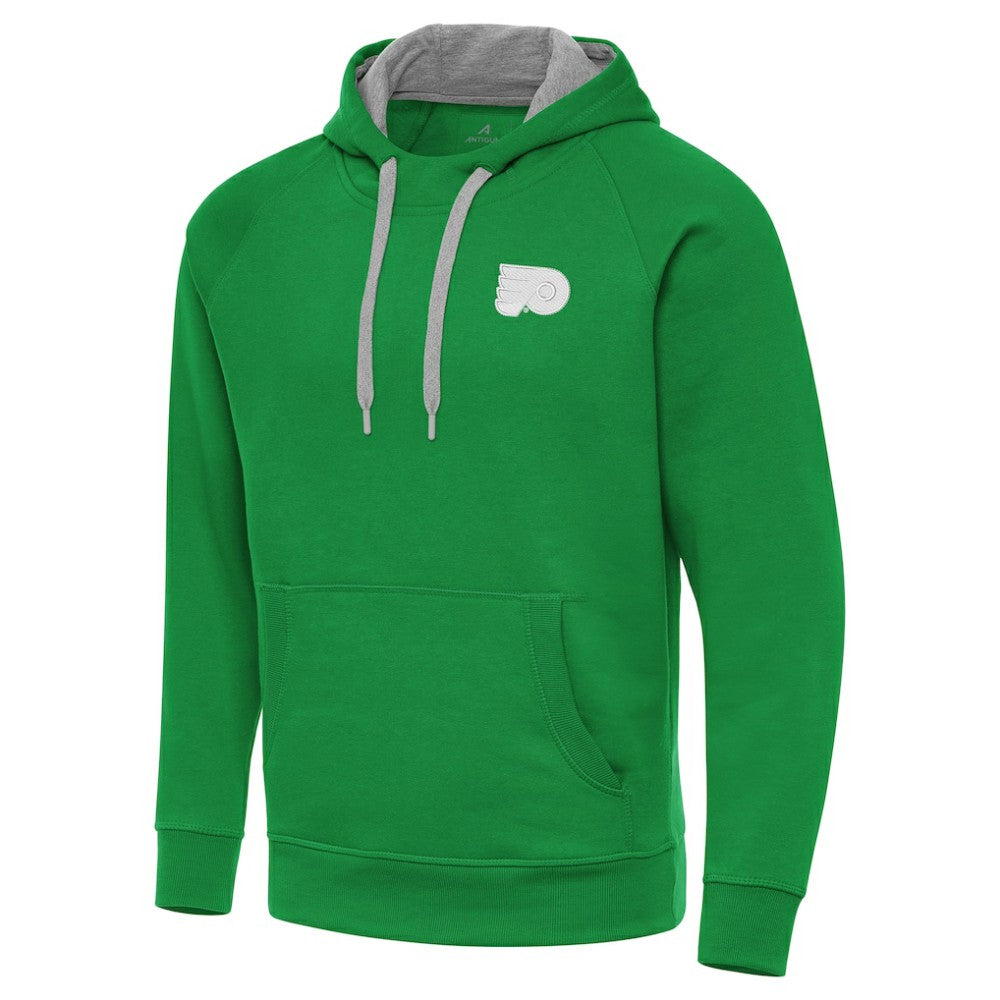 Philadelphia Flyers - Antigua St. Patrick's Day Victory Pullover Hoodie Kelly Green
