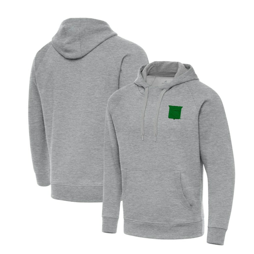 New York Rangers Antigua St. Patrick's Day Victory Pullover Hoodie Heather Gray