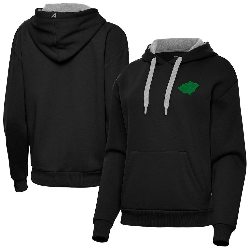 Minnesota Wild - Antigua Women's St. Patrick's Day Victory Pullover Hoodie Black