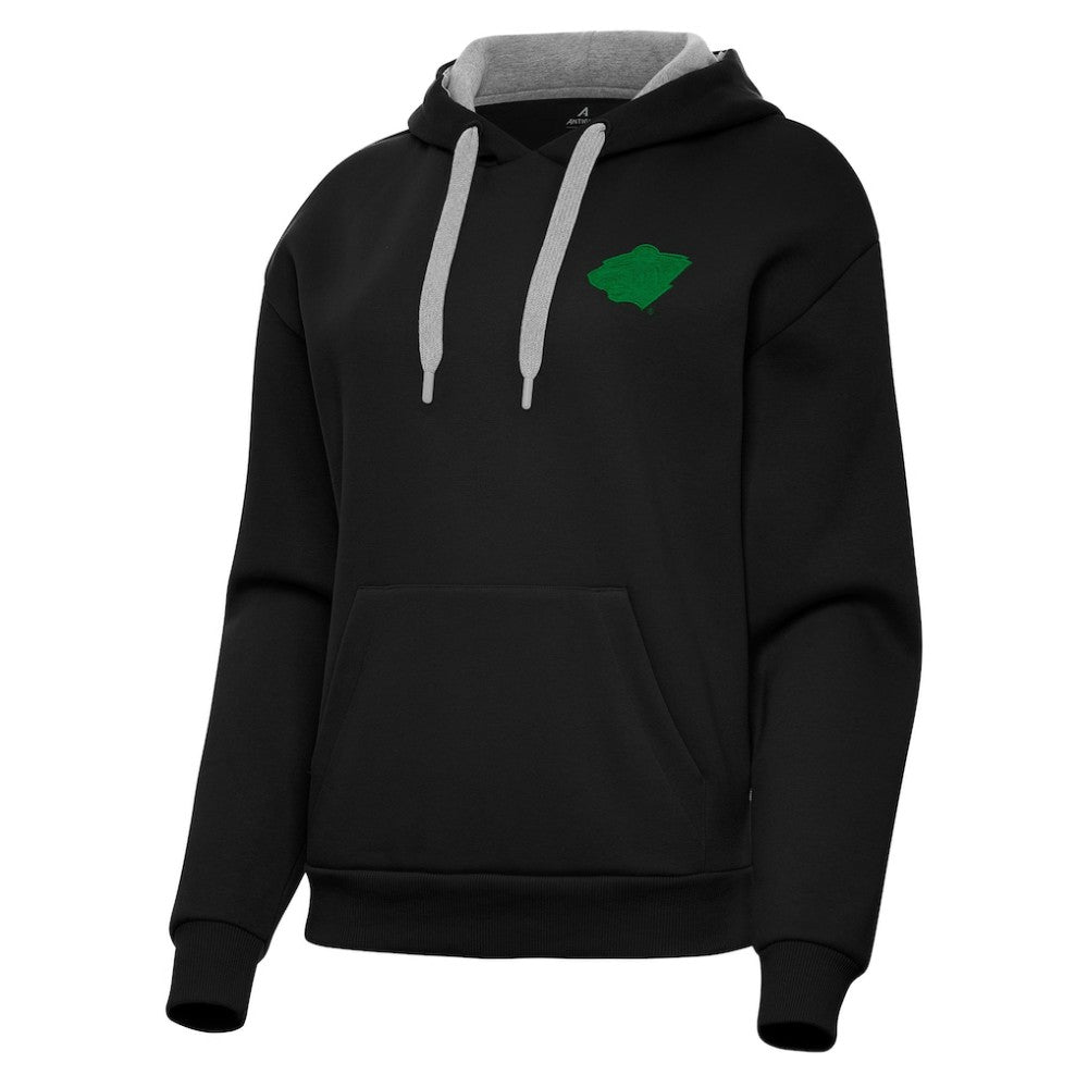 Minnesota Wild - Antigua Women's St. Patrick's Day Victory Pullover Hoodie Black
