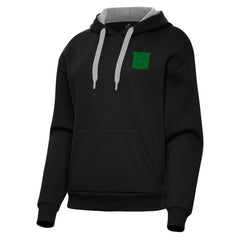 New York Rangers Antigua Women's St. Patrick's Day Victory Pullover Hoodie Black
