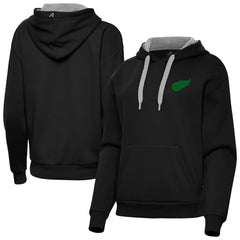 Detroit Red Wings - Antigua Women's St. Patrick's Day Victory Pullover Hoodie Black