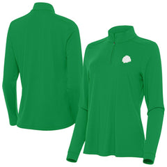 Chicago Blackhawks Antigua Women's St. Patrick's Day Intent Quarter-Zip Performance Pullover Kelly Green