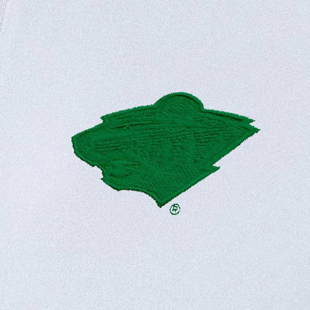 Minnesota Wild - Antigua Women's St. Patrick's Day Intent Quarter-Zip Performance Pullover White
