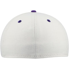 Minnesota Vikings New Era Historic Script 59FIFTY Fitted Hat Cream/Purple - NFL