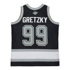 Wayne Gretzky Los Angeles Kings - Mitchell & Ness Unisex Maxxed Out Fashion Basketball Jersey Black
