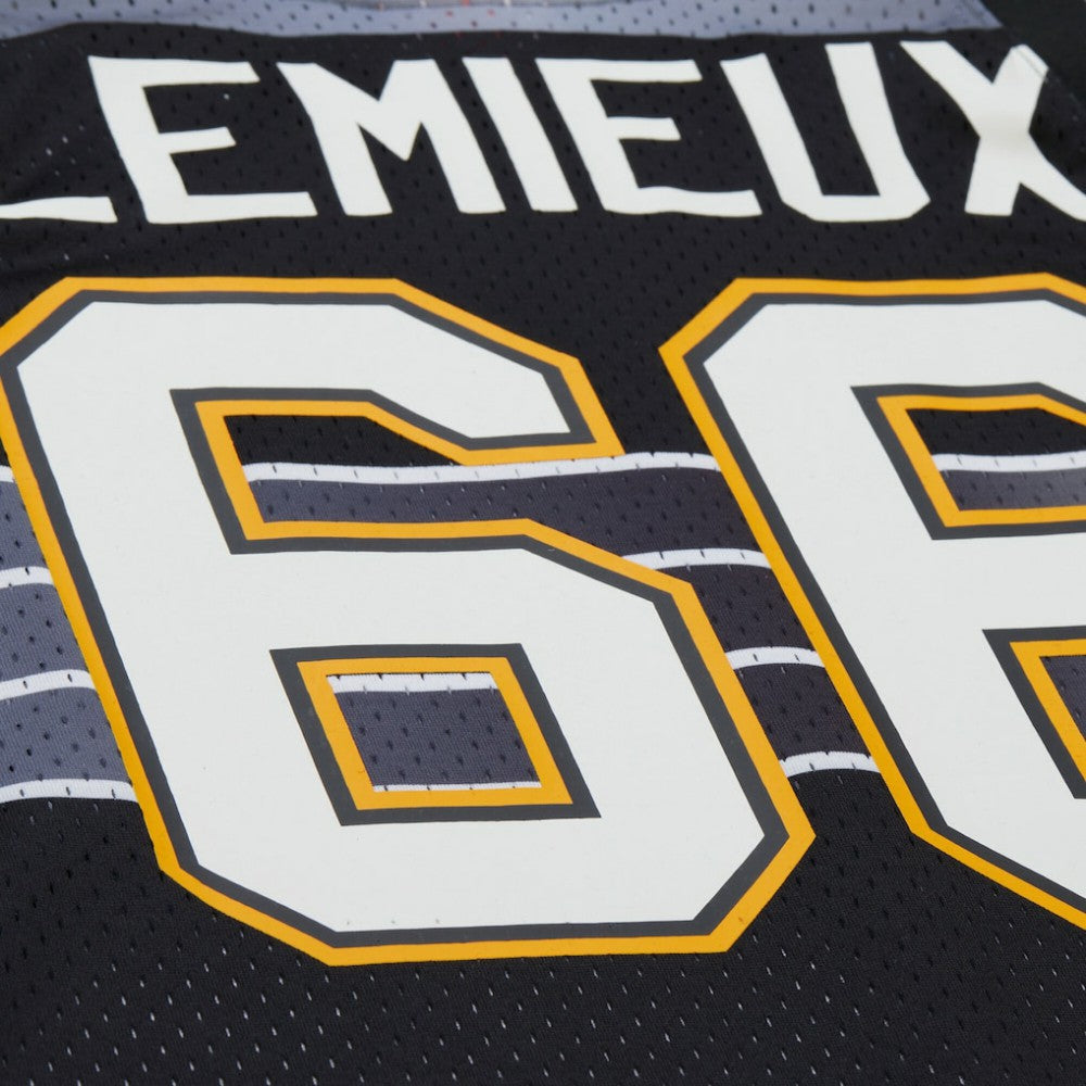 Mario Lemieux Pittsburgh Penguins Mitchell & Ness Unisex Maxxed Out Fashion Basketball Jersey - Black | NHL Jerseys