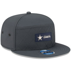 Dallas Cowboys New Era 2025 Sideline Cold Weather Split Panel 9FIFTY Snapback Hat Charcoal - NFL