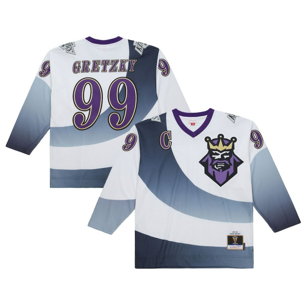 Wayne Gretzky Los Angeles Kings Mitchell & Ness 1995-96 Power Play Jersey - White | NHL Jerseys