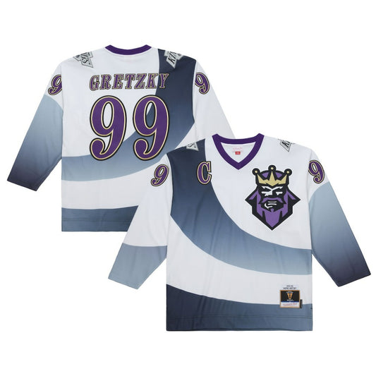 Wayne Gretzky Los Angeles Kings Mitchell & Ness 1995-96 Power Play Jersey - White | NHL Jerseys