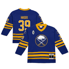 Dominik Hasek Buffalo Sabres - Mitchell & Ness 1995-96 Power Play Jersey Royal