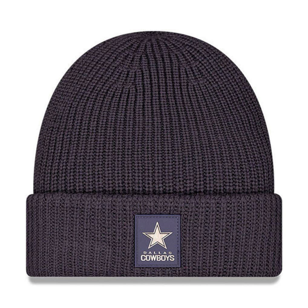 Dallas Cowboys New Era 2025 Sideline Cold Weather Cuffed Knit Hat Charcoal - NFL