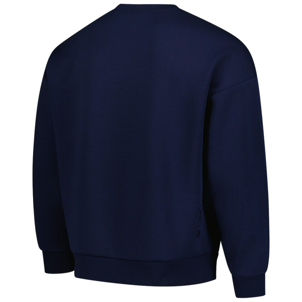 USMNT Levelwear Luxe Signature Lineage Tri-Blend Pullover Sweatshirt - Navy