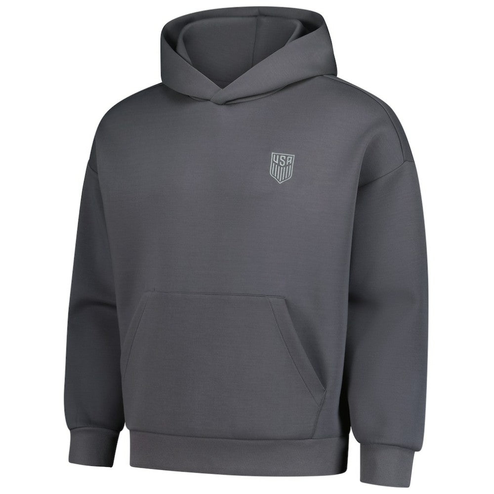 USMNT Levelwear Luxe Signature Tri-Blend Pullover Hoodie - Gray