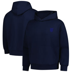 USMNT Levelwear Luxe Signature Tri-Blend Pullover Hoodie - Navy