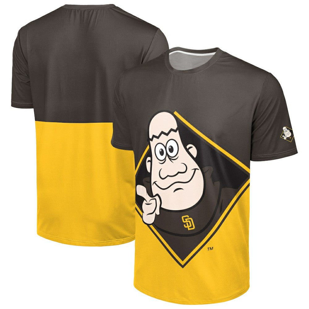 San Diego Padres FOCO Big Logo Mascot T-Shirt Sale
