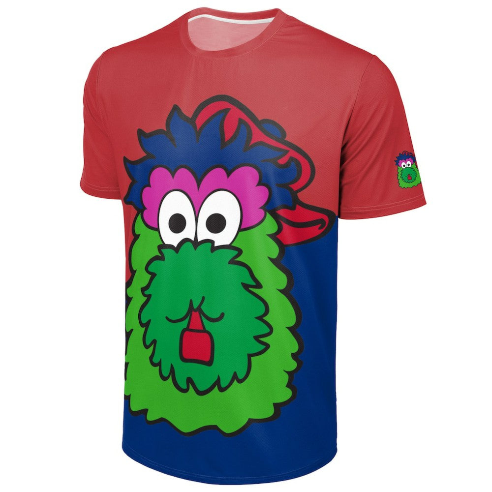 Philadelphia Phillies FOCO Big Logo Mascot T-Shirt Clearance