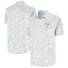 Atlanta Braves Antigua Palm Tree Spring Training Lush Button-Up Shirt On Sale