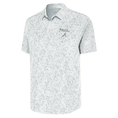 Atlanta Braves Antigua Palm Tree Spring Training Lush Button-Up Shirt On Sale