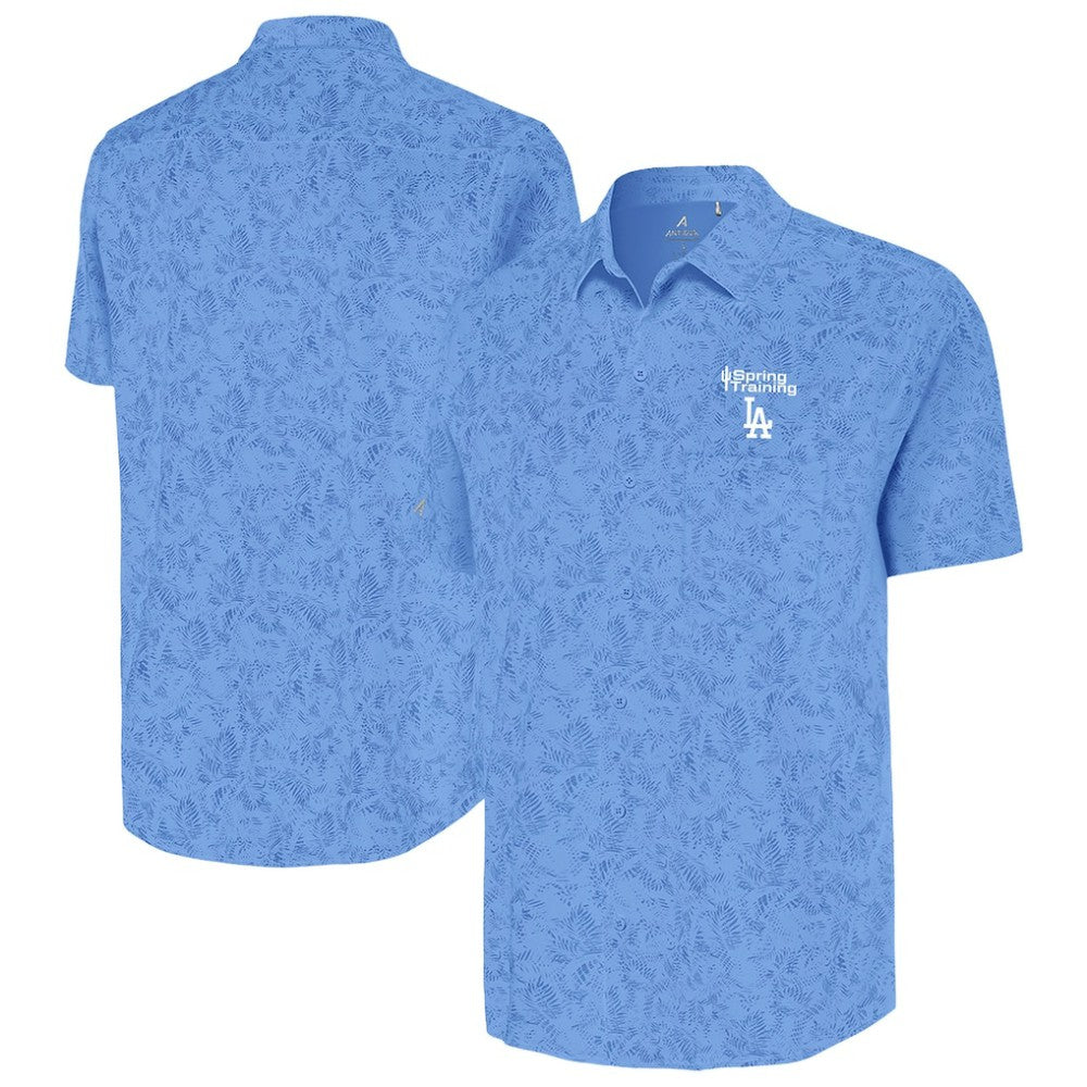Los Angeles Dodgers Antigua Cactus Spring Training Lush Button-Up Shirt Online