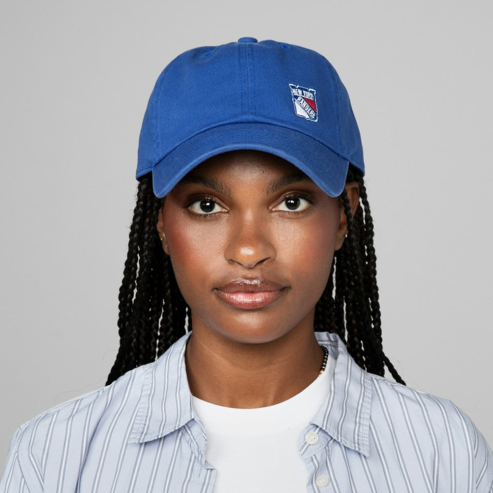 New York Rangers Mitchell & Ness Women's Micro Lefty Adjustable Hat Blue