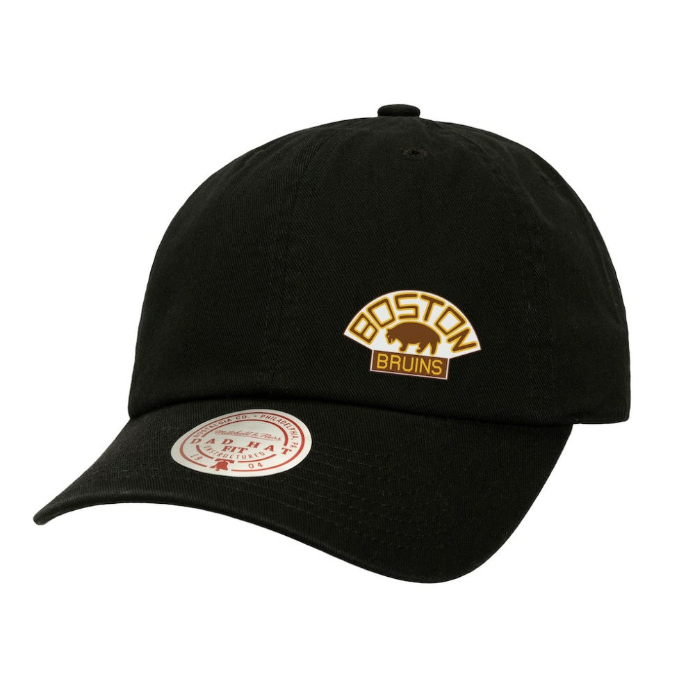 Boston Bruins Mitchell & Ness Women's Micro Lefty Adjustable Hat Black