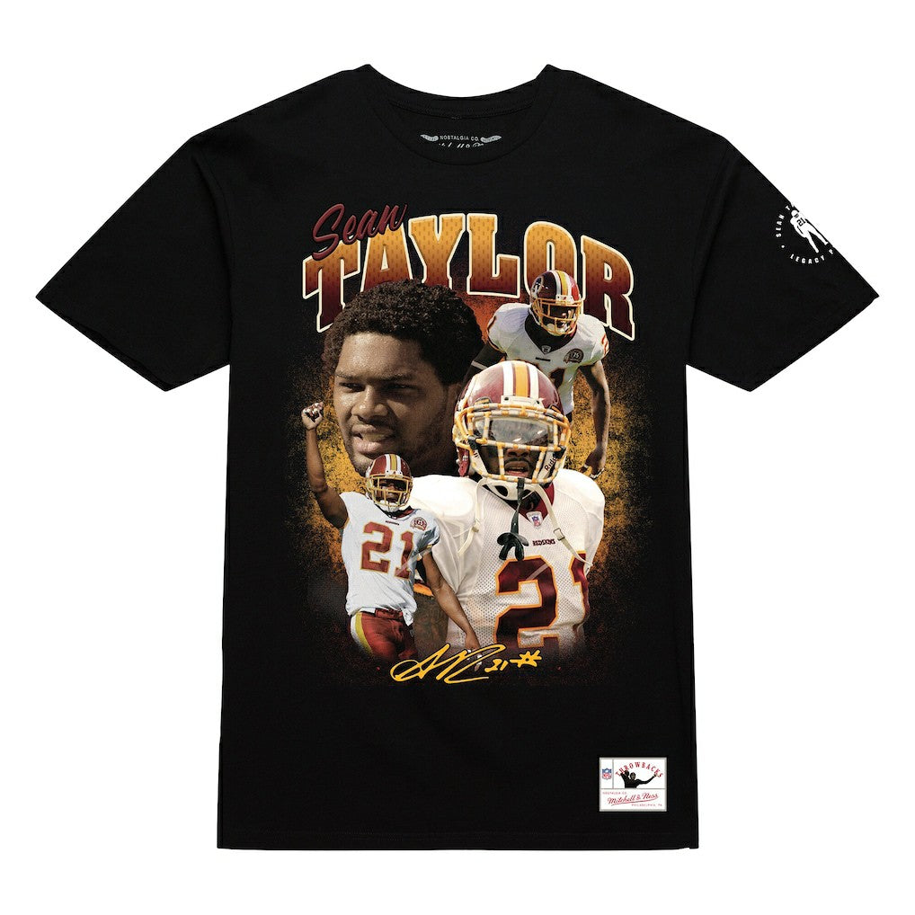 Sean Taylor Washington Commanders Graphic T-Shirt Black - Mitchell & Ness