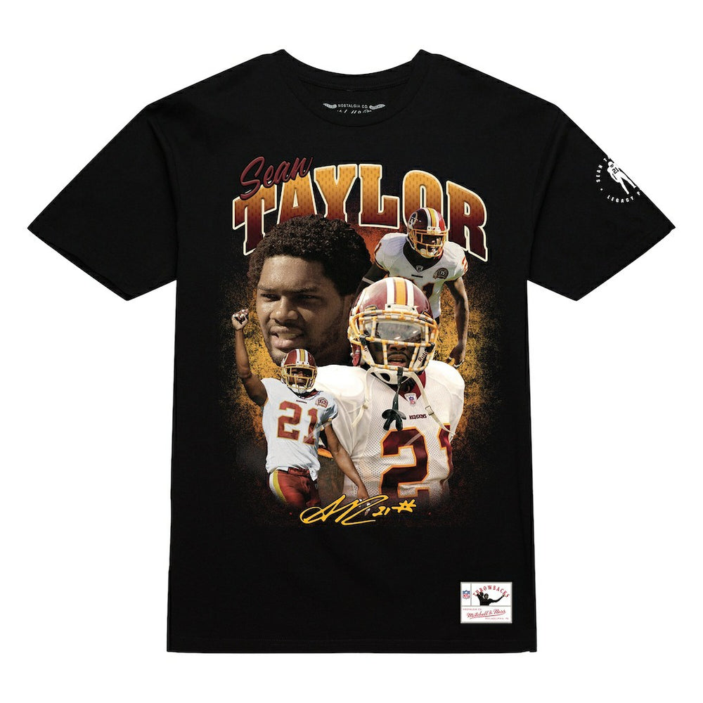 Sean Taylor Washington Commanders Graphic T-Shirt Black - Mitchell & Ness